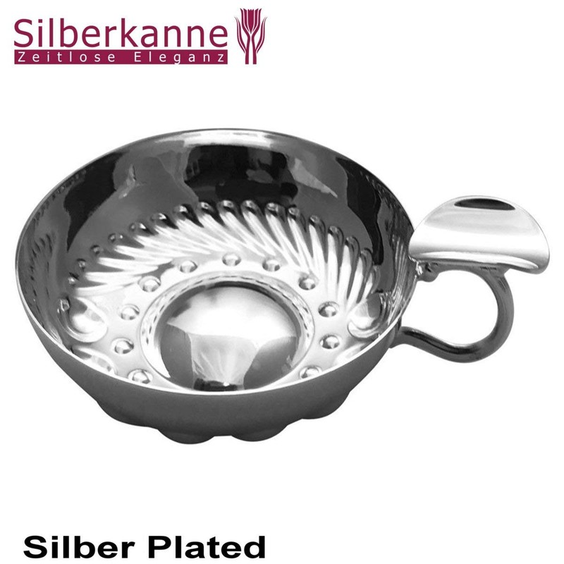 SILBERKANNE Silver Tastevin Tasting Bowl, Premium, Elegant Plated