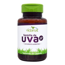 Vidanat Semilla de Uva 60 Cápsulas – Suplemento Alimenticio de Origen Vegetal