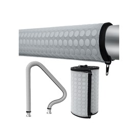 Kakolvan Swimming Pool Handrail Cover, Non-Slip Railing Handle Grip Covers with Zippers, Fit Most Above/Inground Pool Hand Rails, Cooling, Soft & Comfortable Touch Ladder Sleeve (8 Ft, 1 Pack)