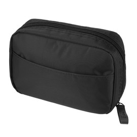 VOCOSTE Makeup Pouch Large Capacity Makeup Pouch Portable Makeup Bag Lipstick Powder Coin Purse Makeup Pouch for Women, black