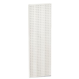 Azar 771344-WHT Pegboard 1-Sided Wall Panel, White Solid Color, 2-Pack
