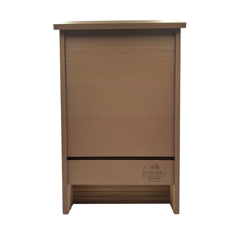 Outer Trails Extra Large Bat House, 3 Chambers, Brown, Holds