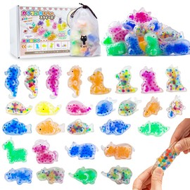 Squeeze Animal Stress Reliever Goods (48 Pieces/14 Types of Animals) Squeeze Set, Water Beads, Children's Favors, Toy, Squeeze Squishy Animals, Party Bag, Filler, Animals, Water Beads, Cute, Low Rise,