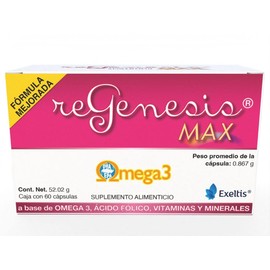 Regenesis Max Suplemento Alimenticio a base de Omega 3 (60 Cápsulas)