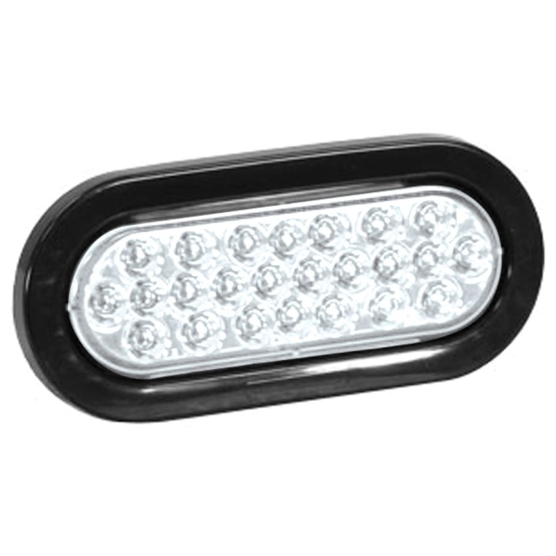 Buyers Products SL65CO 6" Oval Recessed Strobe Light, Clear, 24