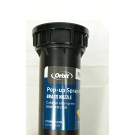 Orbit Sprinkler 90 Degree Pop up Spray Head Brass Head 1/2" thread .75 GPM 15'
