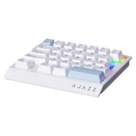 A.JAZZ AK029 Wired One-Handed RGB Gaming Keyboard,29-Key Layout with Magnetic Switch 8kHz Polling Rate,HotSwap Custom Mechanical Keyboard Adjustable Actuation,Esports-Grade Gasket Keypad for Gamer
