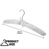Jetec 24 Pieces Satin Padded Hangers with 360° Swiveling Hook