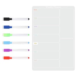Operitacx 1 Set Whiteboard Writing Board Weekly Dry Erase Board Acrylic Weekly Planner Weekly Refrigerator Calendar Refrigerator Weekly Calendar Transparent