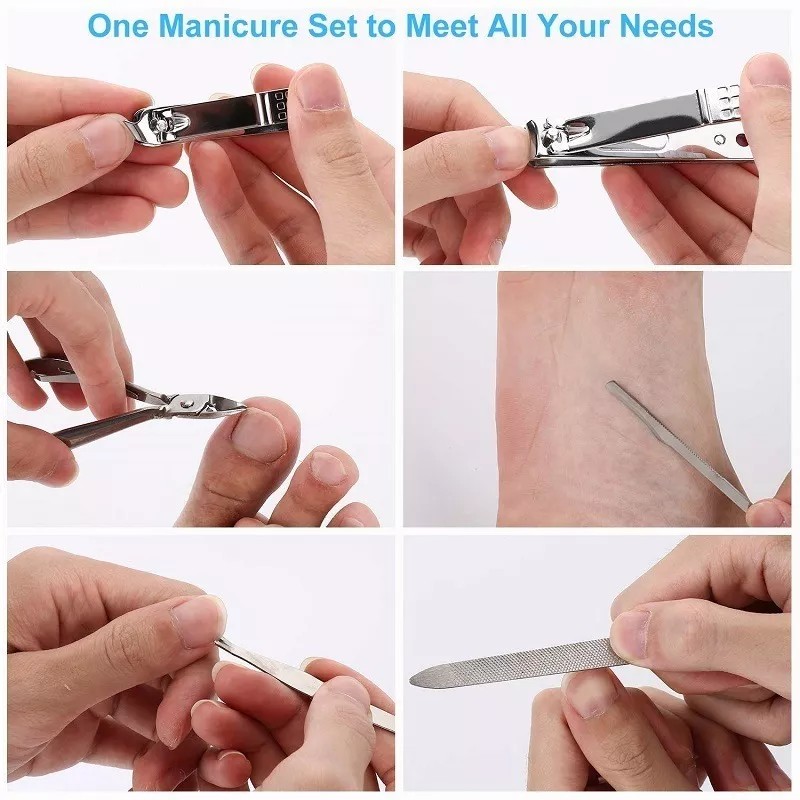 NAY Juego De Instrumentos De Manicura Y Pedicura D/acero 19