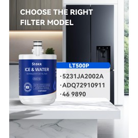 Stokk 5231JA2002A Refrigerator Water Filter Replacement Compatible with LG LT500P, ADQ72910911, ADQ72910901, ADQ72910907, Kenmore 9890, 46-9890, LFX25974ST, LMX25964ST, LSC27925ST, NSF42, 3 Combo