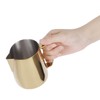 Tomotato Milk Foam Jug, Gold Stainless Steel Milk Jug Frothing