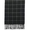 Alashan Cashmere Luxe Cashmere Blend Windowpane Woven Scarf (Ebony &