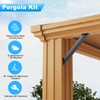 45° Angle Support Bracket, Pergola Kit Heavy Duty Connector, Pergola
