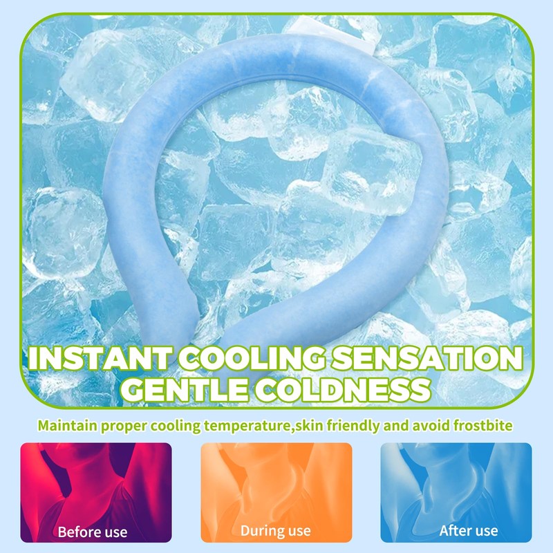 coldpa Cooling Neck Wrap for Fever Relief, Summer Heat Cooler,