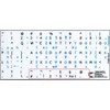 Greek - English Non-Transparent Keyboard Stickers White Background (15x15 Size)