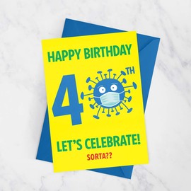Male Lockdown 40th Birthday Card, Lockdown Birthday Card, Pandemic Birthday, Quarantine Birthday Card, Isolation Birthday Card