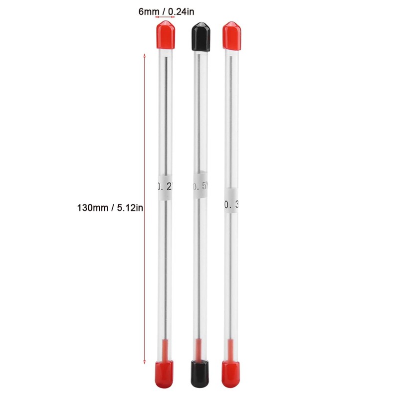 3pcs 0.2mm 0.3mm 0.5mm Airbrush Needles Tips Replacement Accessories Portable