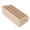Cocoarm Wooden Business Card Holder, 3 Compartments, Business Card Holder,