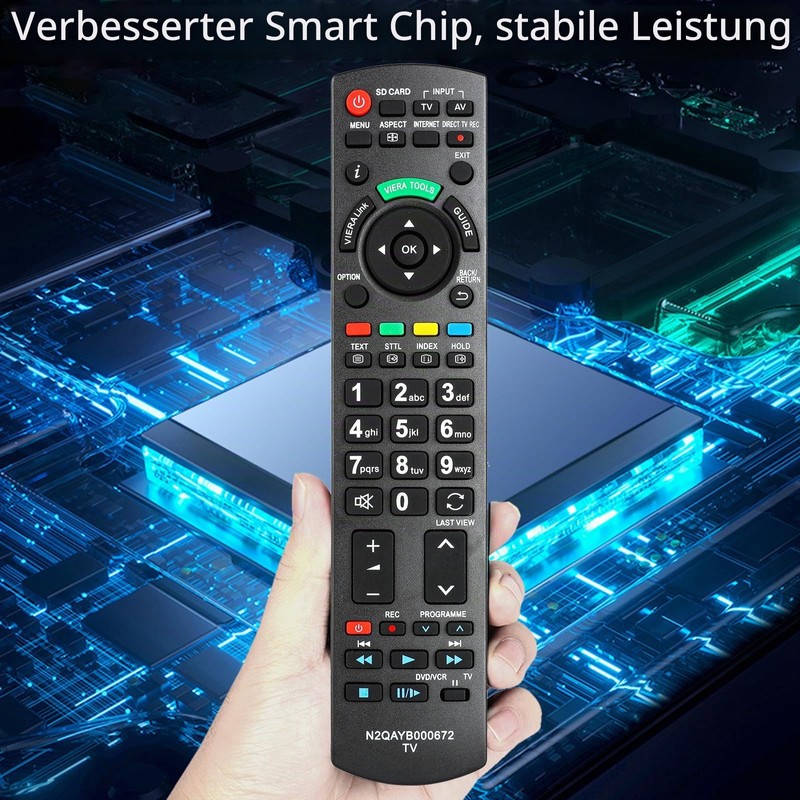 N2QAYB000672 Remote Control Compatible with Panasonic Viera TV TX-P42S30E TX-P42G30J