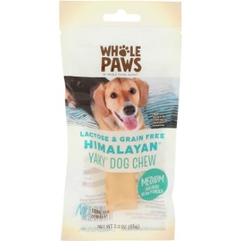 Whole Paws, Himalayan Yaky Dog Chew, Lactose & Grain Free, Medium (for Dogs 35 lbs & Under), 2.3 Ounce