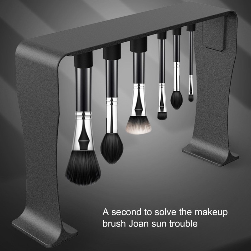 Makeup Brush Drying Rack Magnetic 12pcs Silicone Caps Foldable Makeup