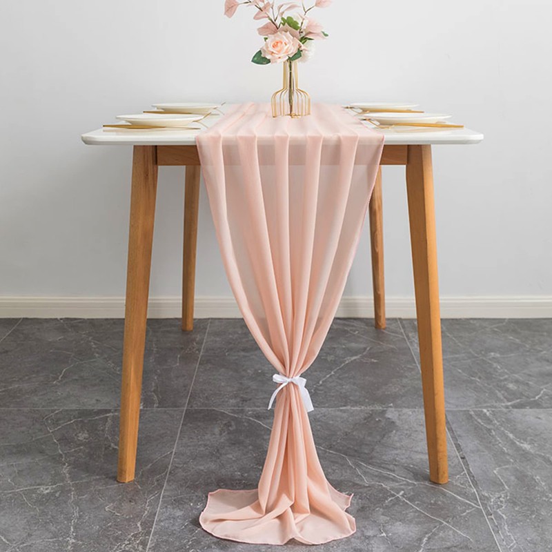 Time to Sparkle 1PC 10FT Chiffon Table Runner Wedding Decor