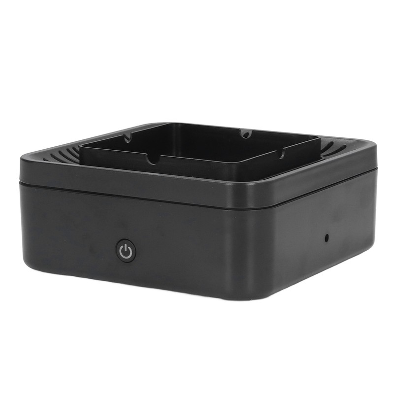 Smokeless Ashtray Gray Home Office Desktop USB Charging Large Air