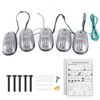 SHINEFIT 5PCS LED Cab Roof Lights with Wire Cable Fits