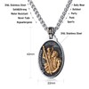 WESTMIAJW Oval St Christopher Medal Pendant Necklace Jewellery Gift for
