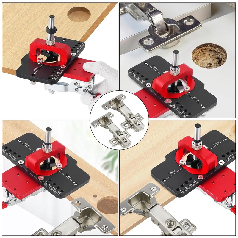 Jeinbuil Set of 4 Cabinet Hinges 105° Corner Stop Door