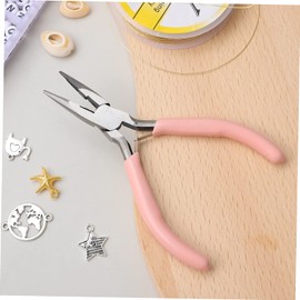 Hohopeti Professional Jewelry Pliers Compact Needle Nose Pliers Comfortable Handle Perfect for DIY Crafts