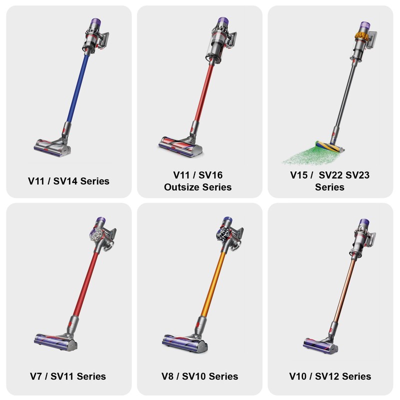 Spares2go Mini-Turbinenbürste kompatibel mit Dyson V10 SV12 Cyclone Animal Absolute