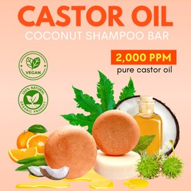 PureRootss Castor Oil Shampoo and Conditioner Bar Set 3 - Hair Growth, Regrowth, Anti Hair Loss- Natural Solid Shampoo Soap Bars Set for Women with Straight, Curly Hair for Thinning, Thickening