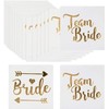 Naler 20pcs Tatuajes Temporales Despedida de Soltera Team Bride para