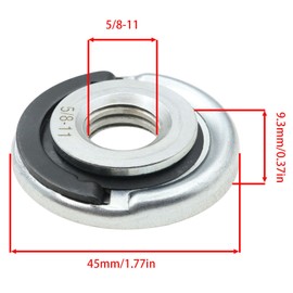 sunnates 5/8"-11 Quick Change Angle Grinder Flange Nut Quick Release Angle Grinder Flange Nut 5/8-11 Angle Grinder Locking Nut for Angle Grinder Replacement Parts 1PCS