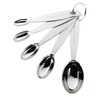 Cuisipro Stainless Steel Measuring Spoon Set Silver, Standard