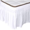 DEWEL Bed Skirt, Semi-Double, Ruffle, Easy Fit, Antique Style, Wraparound