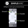 Enbrighten Add-On Switch QuickFit and SimpleWire, In-Wall Rocker Paddle, Z-Wave