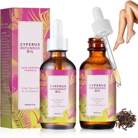 Aceite Depilatorio Natural Cyperus Rotundus 2PC - Sin Irritación para Mujeres y Hombres