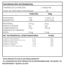 Essential Nutrition, Vitamina Kids (Complejo B) 60 Tabletas masticables de 300 mg
