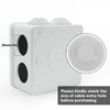 Sunnyglade ABS Plastic Electrical Junction Box IP55 Waterproof Universal Outlet