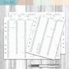 SinnWunder® 2025 Premium Calendar Inserts - Year Overview - Leporello