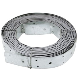 CNQLIS 32ft Galvanized Perforated Strap Strapping, 1-3/8" Width Metal Strapping with Holes, 20 Gauge,Commercial Utility Strap for Wall Studs, Shear Wall X-Bracing, Bottom of Floor Joists