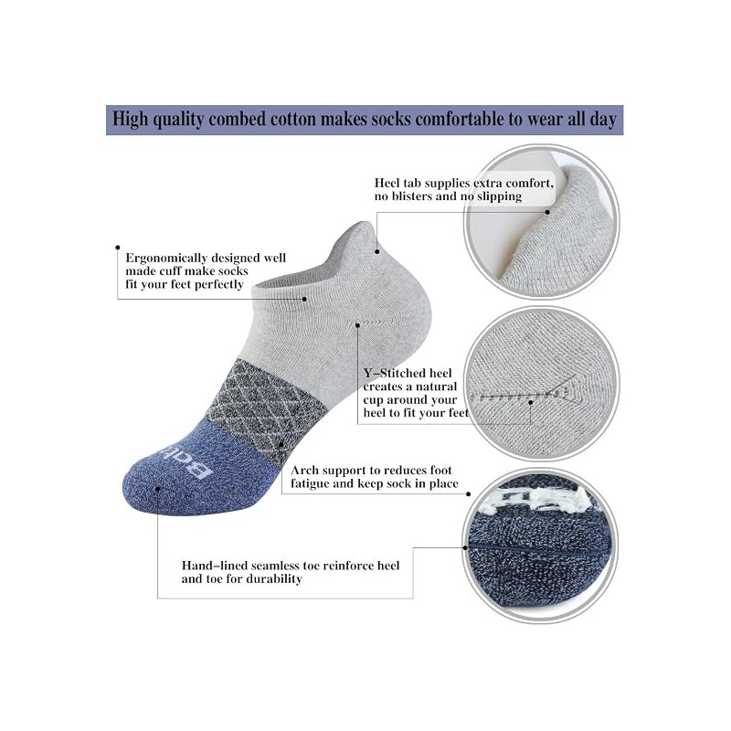 bataidis Women's Casual Ankle Socks Low Cut Athletic Socks 6