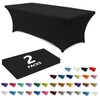 ABCCANOPY 2 Pack 6 FT Black Spandex Table Cover Stretch