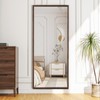 Niccy 65"x22" Full Length Mirror with Wooden Frame, Large Floor