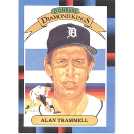 1988 Donruss # 4 Alan Trammell Detroit Tigers Baseball Card
