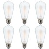 ASOKO ST64 Frosted Edison Vintage Light Bulbs, 6W LED (60W