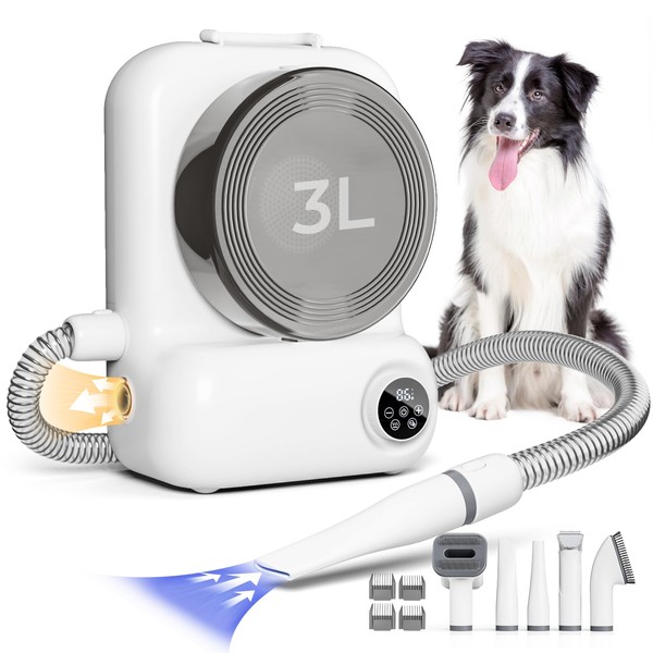 KungFuPet Dog Grooming Vacuum and Dryer, Pet Grooming Vacuum for